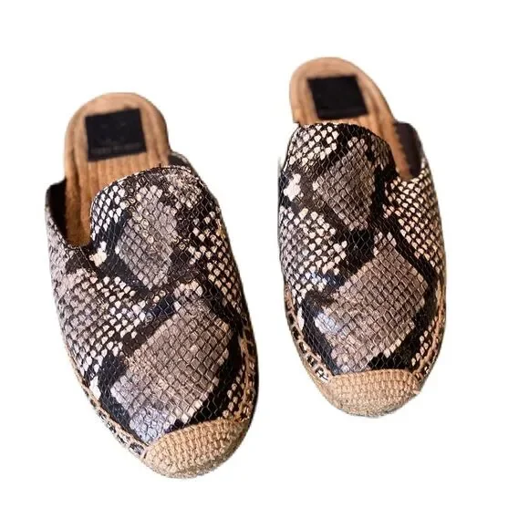 TORY BURCH Snakeskin Espadrilles